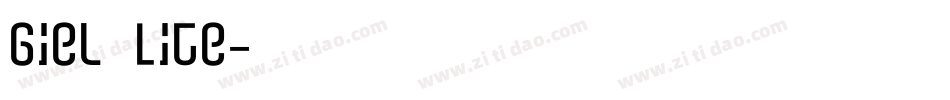 Giel Lite字体转换